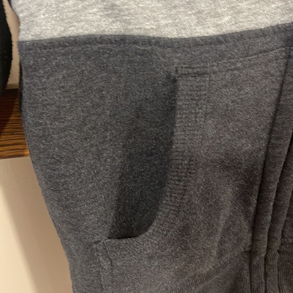 Boys Wonder Nation Grey and Black Zip-up Hoodie - Picture 3 of 11